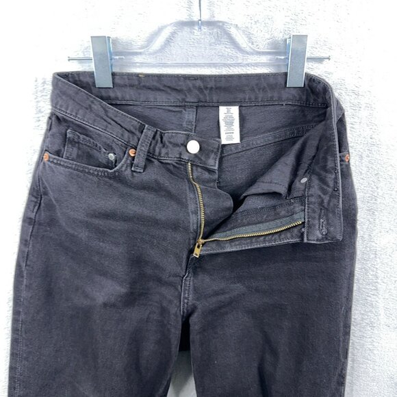 H&M Vintage Mom Jeans Ultra High Waist Ankle Length Women's Black Size 6 - Picture 4 of 12